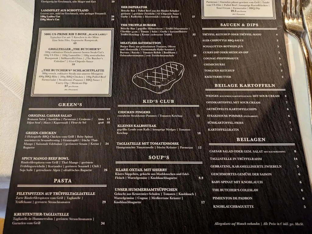 Menu_The Butcher_Landshut_immagine_3