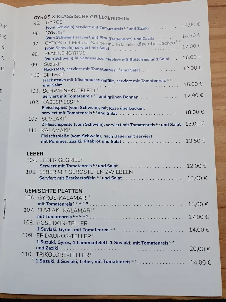 Menu_Restaurant Poseidon_Landshut_image_1