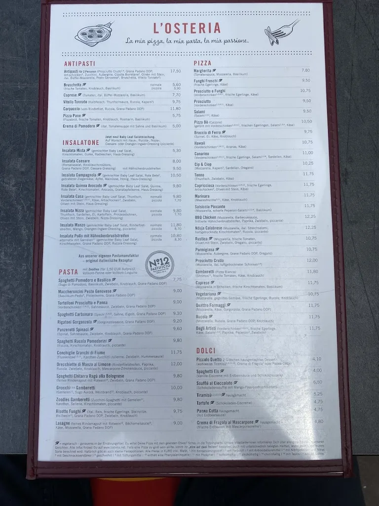 Menu_L'Osteria Landshut Altstadt_Landshut_immagine_1