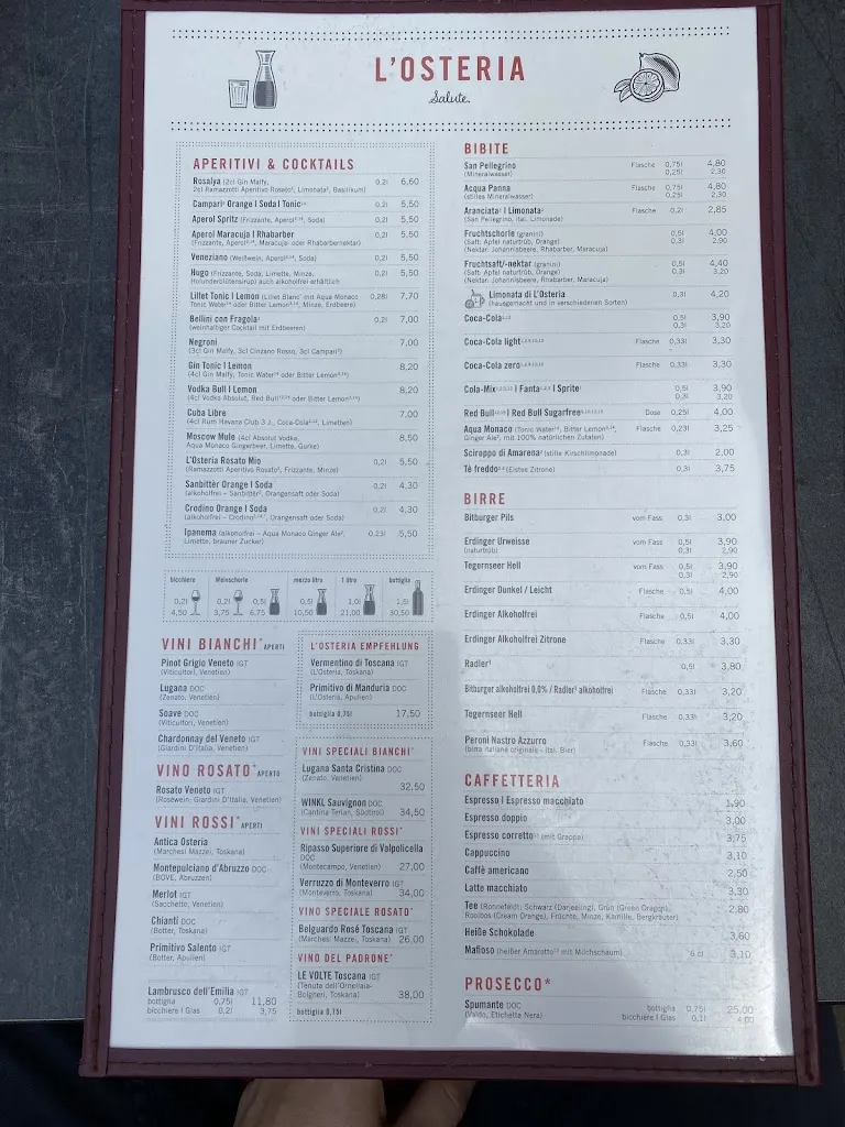 Menu_L'Osteria Landshut Altstadt_Landshut_immagine_2