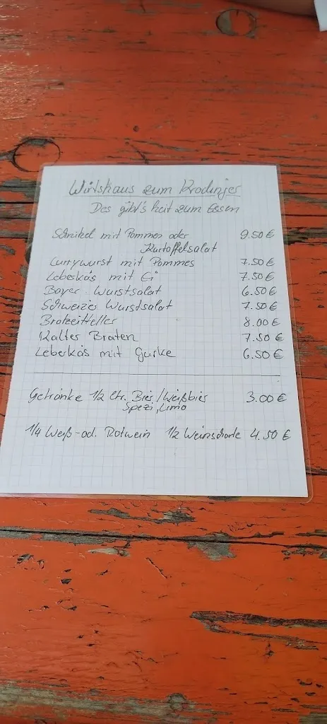 Menu_Wirtshaus zum Krodinger_Landshut_immagine_2