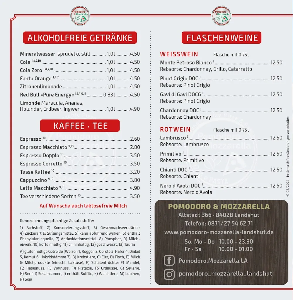 Menu_Pizzeria Pomodoro & Mozzarella_Landshut_image_4