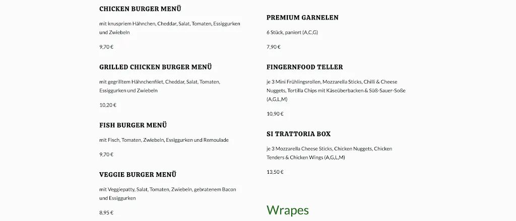 Menu_Si Trattoria Italienische und Amerikanische Küche in Landshut_Landshut_immagine_3