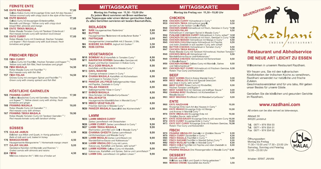 Menu_Razdhani - Indisches Restaurant_Landshut_image_2