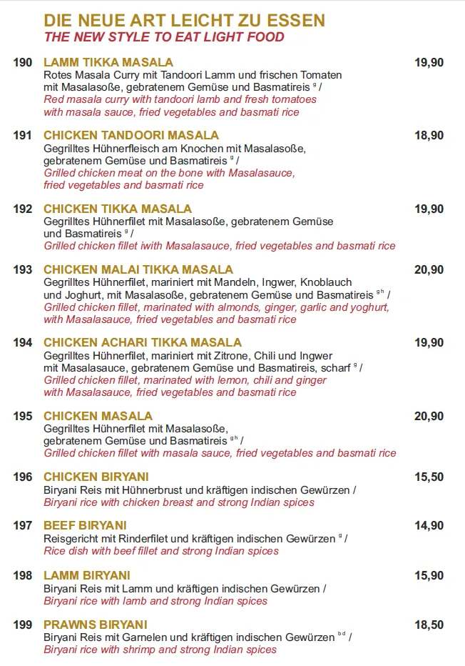Menu_Razdhani - Indisches Restaurant_Landshut_image_4