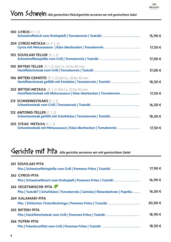 Menu_Nikolaidis Griechisches Restaurant_Landshut_image_2