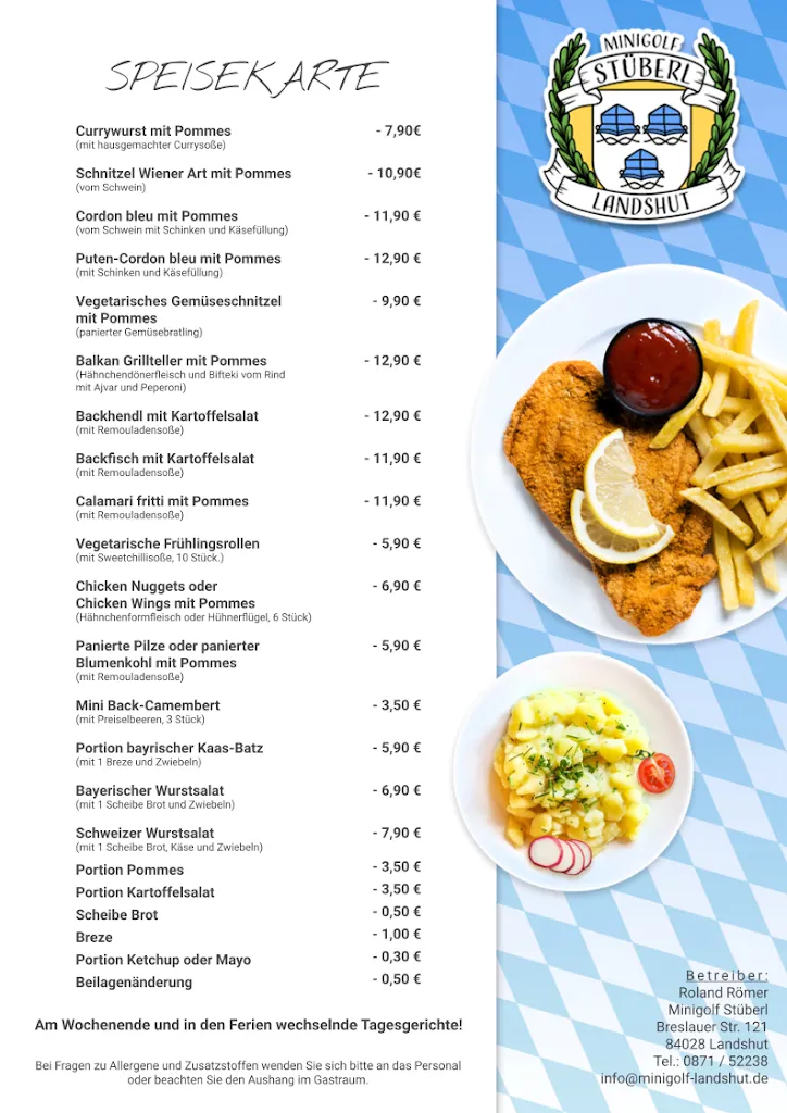 Menü_Minigolf Stüberl_Landshut_Bild_1