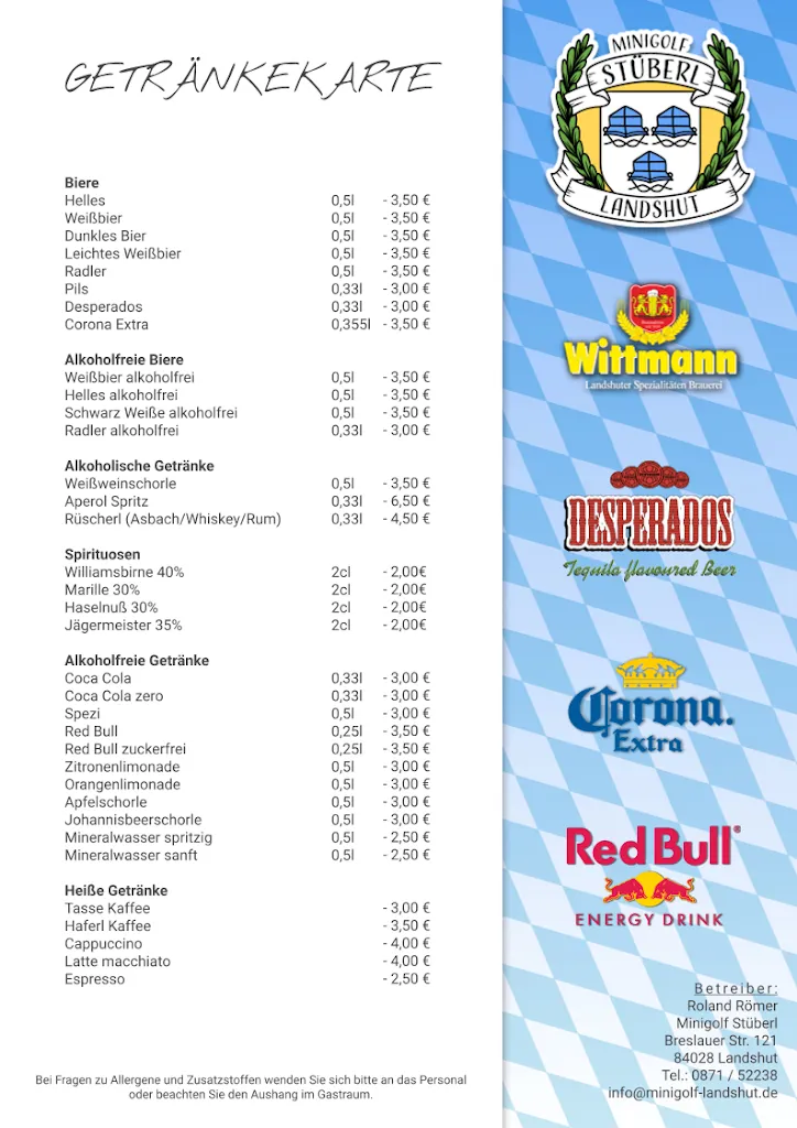 Menü_Minigolf Stüberl_Landshut_Bild_2