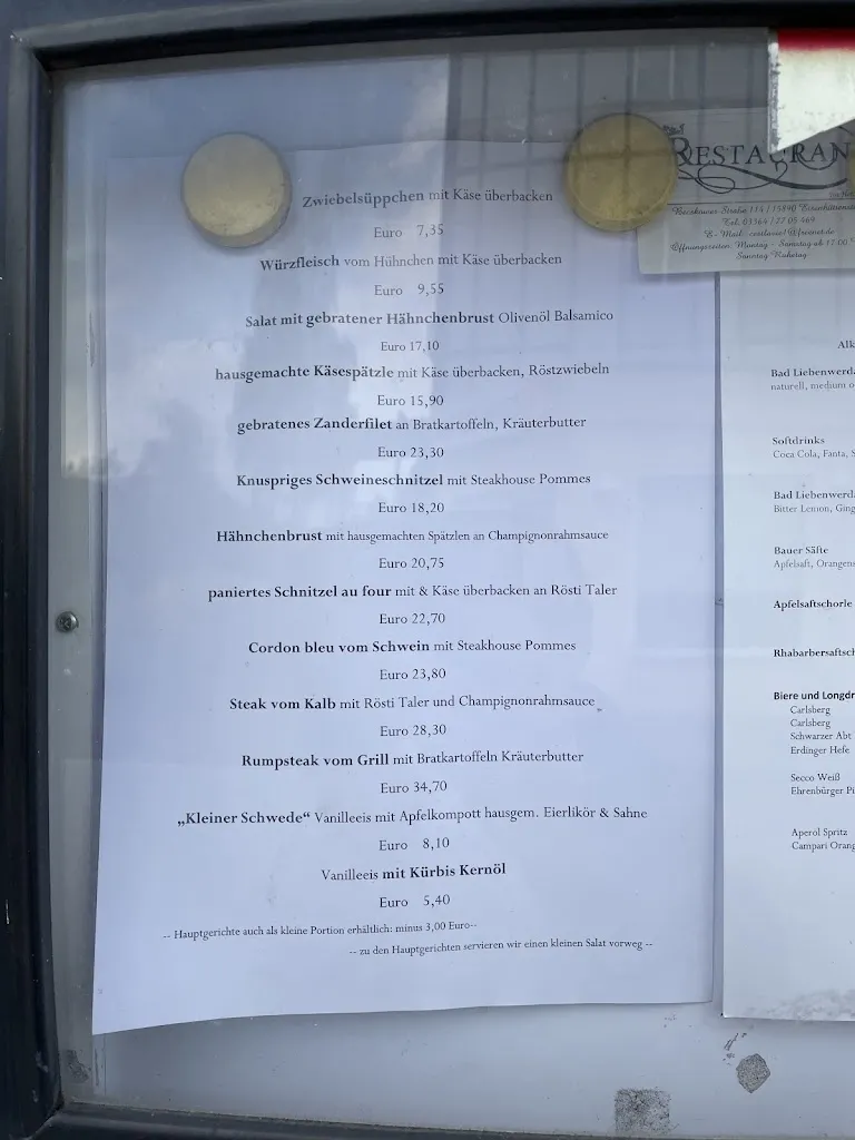 Menu_Das Restaurant_Eisenhüttenstadt_immagine_2