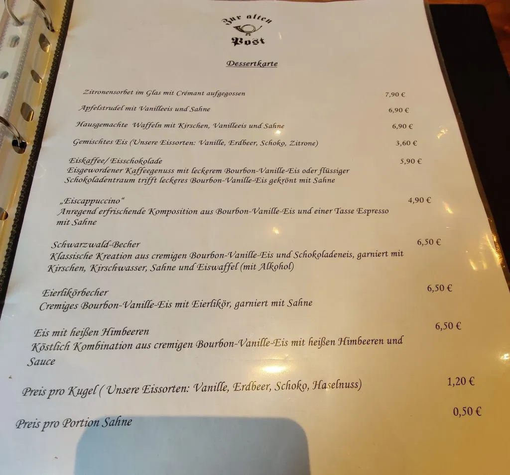 Menu_Restaurant Zur Alten Post_Herrenalb_image_1