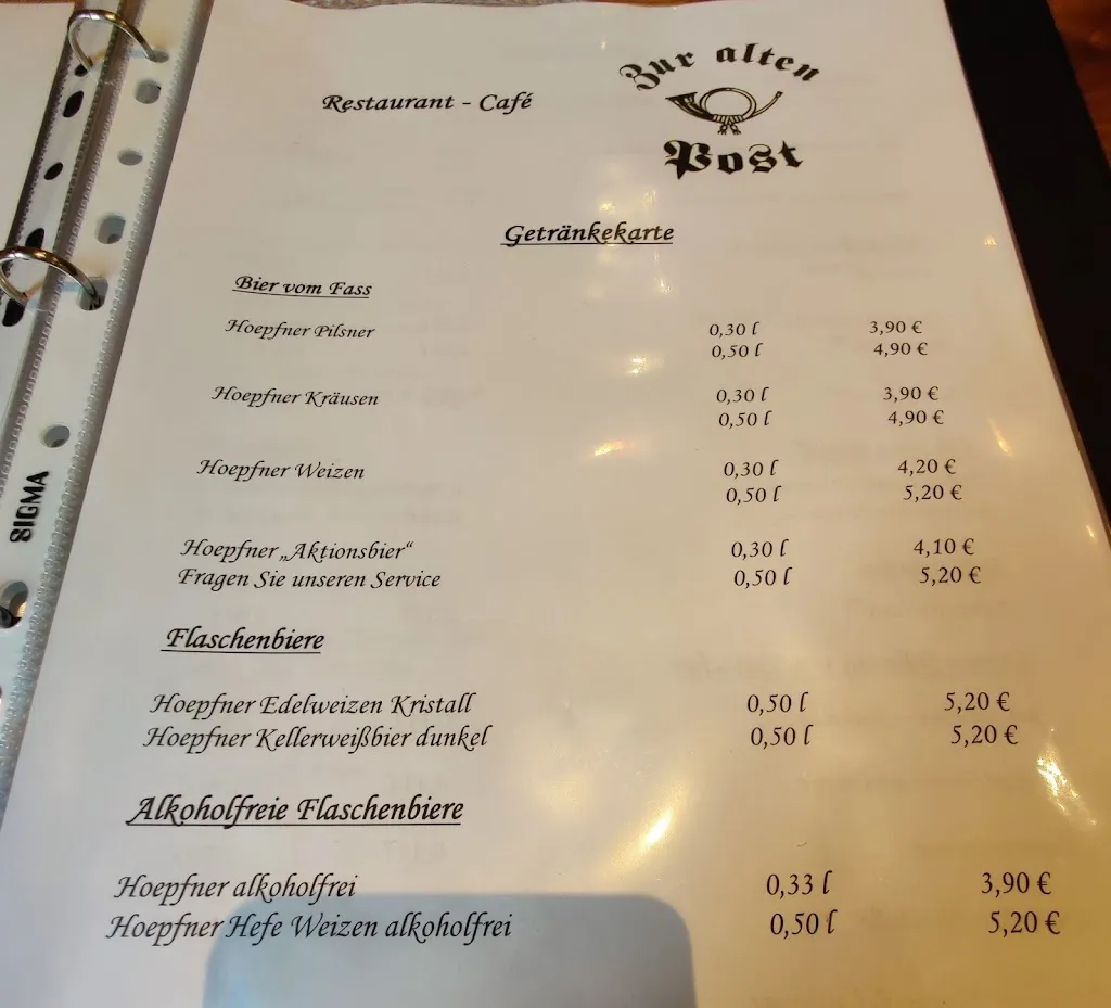 Menu_Restaurant Zur Alten Post_Herrenalb_image_3