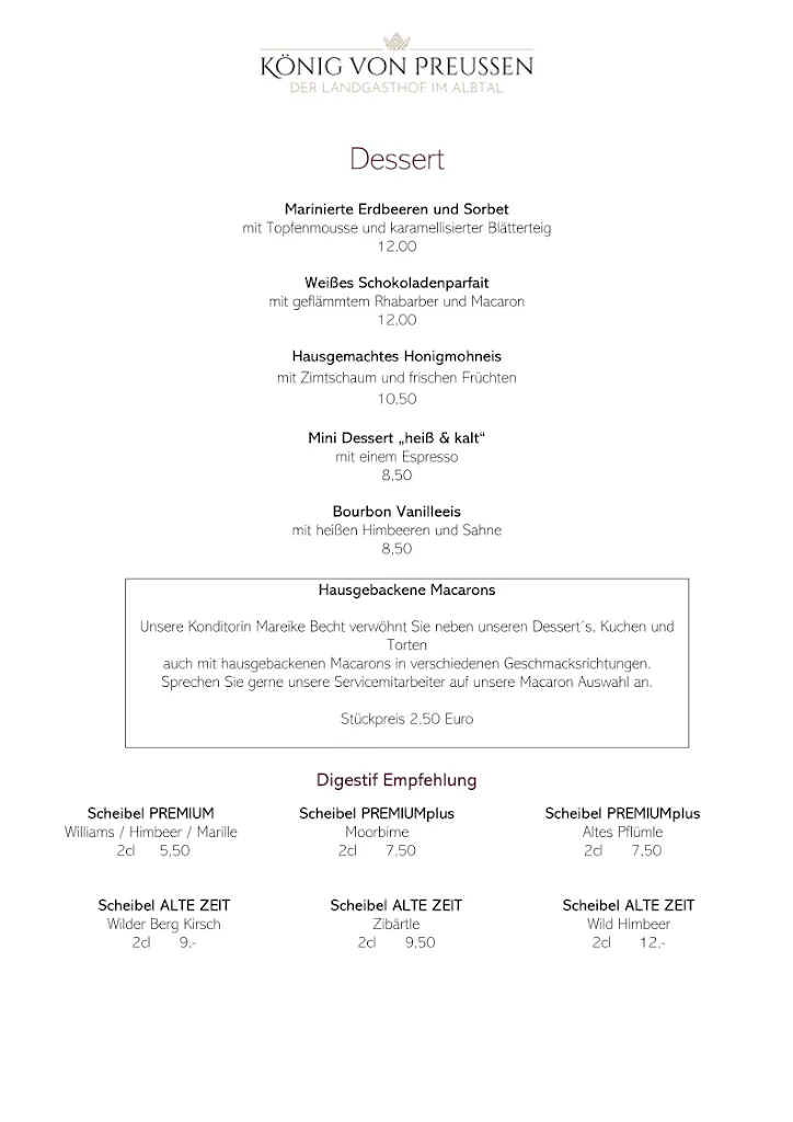 Menu_Landgasthof König von Preussen GmbH_Marxzell_image_3