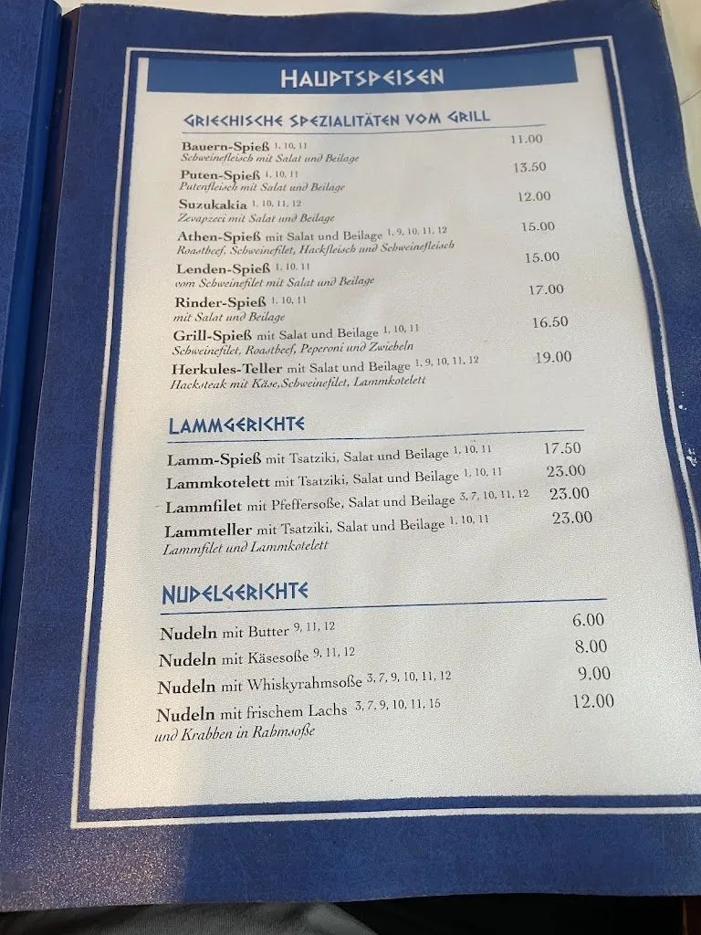 Menu_Restaurant Parthenon_Neunkirchen_immagine_2