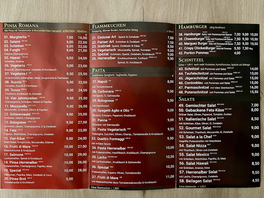 Menu_Herrenalber Pinsa Pasta Burger Grill Haus_Herrenalb_immagine_1