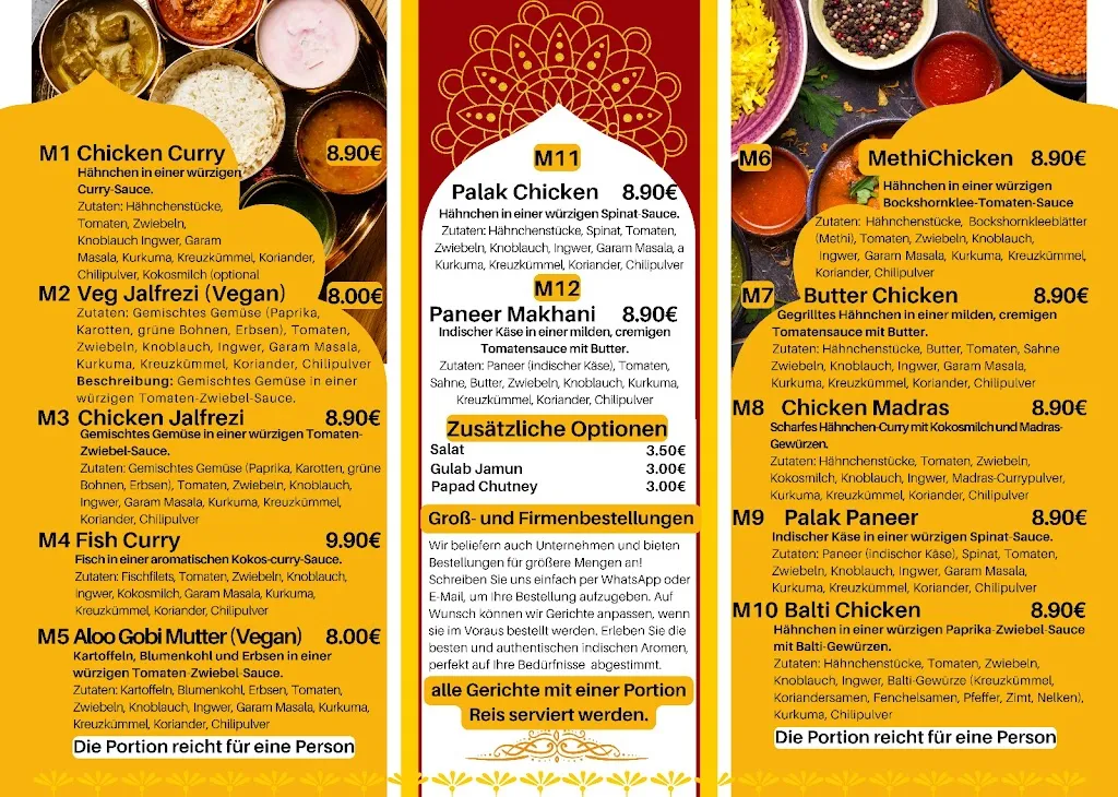 Menu_INDIAN TADKA_Neunkirchen_image_4