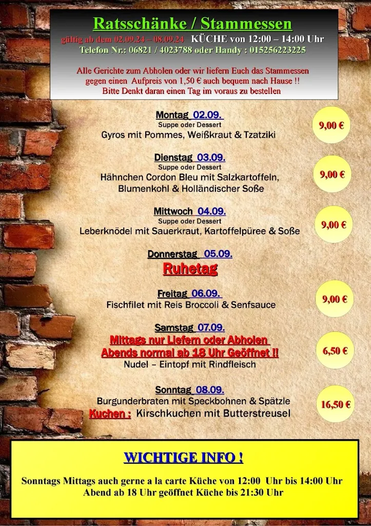 Menu_Ratsschänke Heiligenwald_Schiffweiler_immagine_2