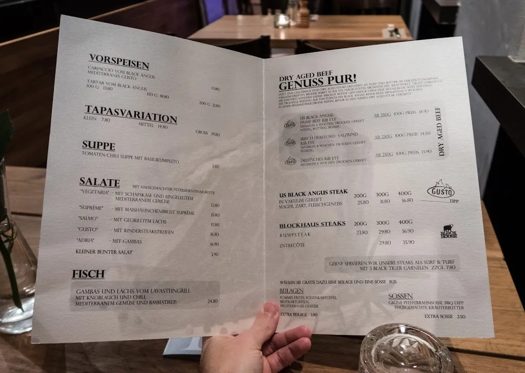 Menü_Gusto Premium Steakhouse_Saarbrücken_Bild_4