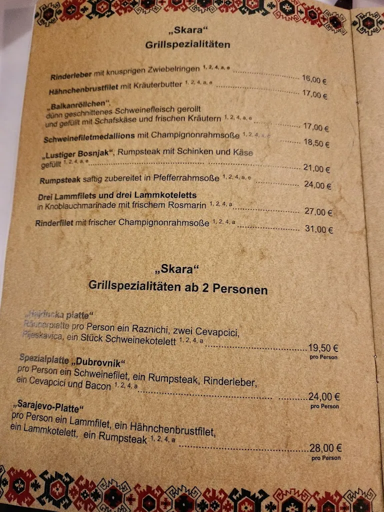 Menu_Dubrovnik Restaurant_Saarbrücken_image_3