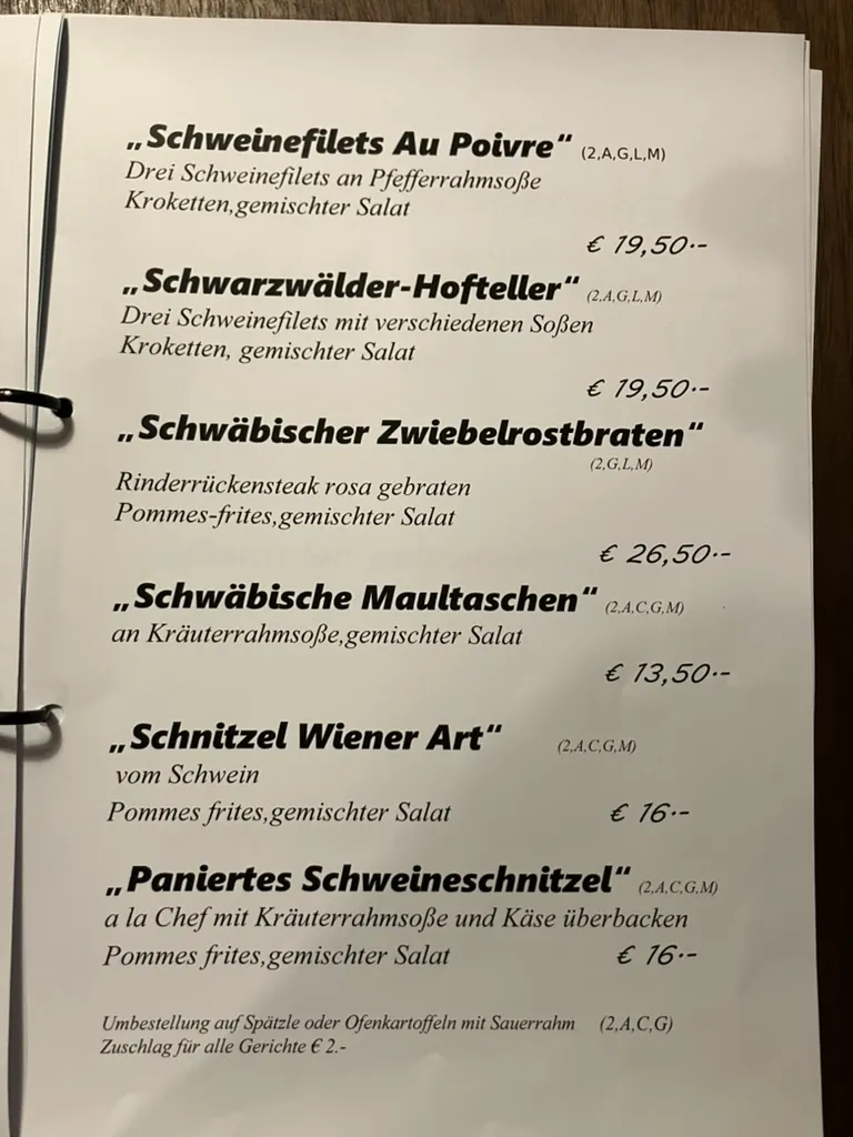 Menu_Gasthof Schwarzwälder Hof_Dürrheim_image_1