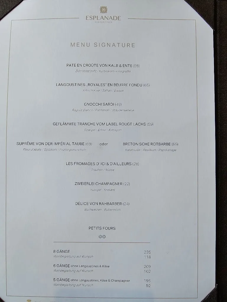 Menu_ESPLANADE Saarbrücken_Saarbrücken_immagine_1