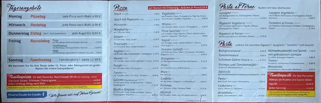 Menu_Pizzeria Eiscafe da Claudio_Parkstetten_image_1