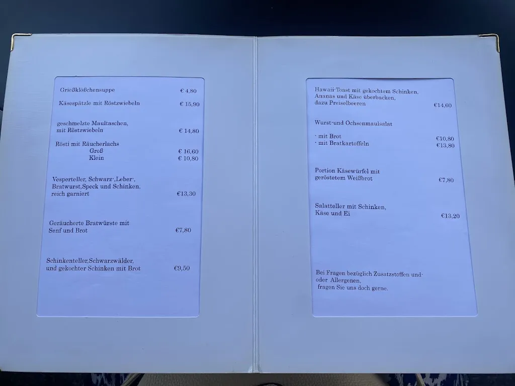 Menu_Gasthaus Krone_Dürrheim_immagine_1