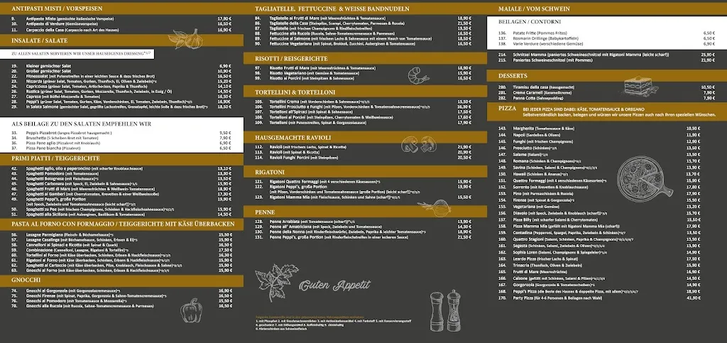 Menu_Ristorante Pizzeria Peppi's_Dürrheim_image_2