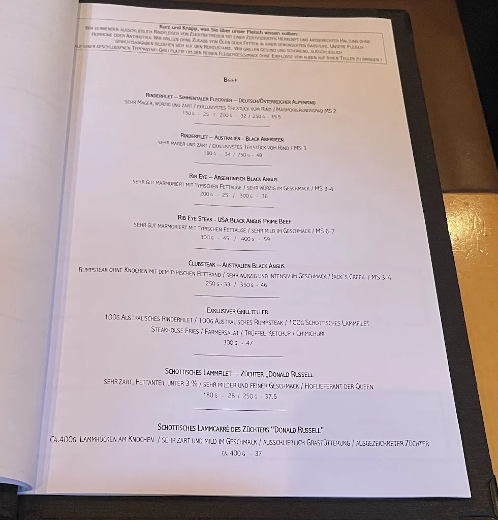 Menu_Kathi's Steakhaus_Freising_immagine_3