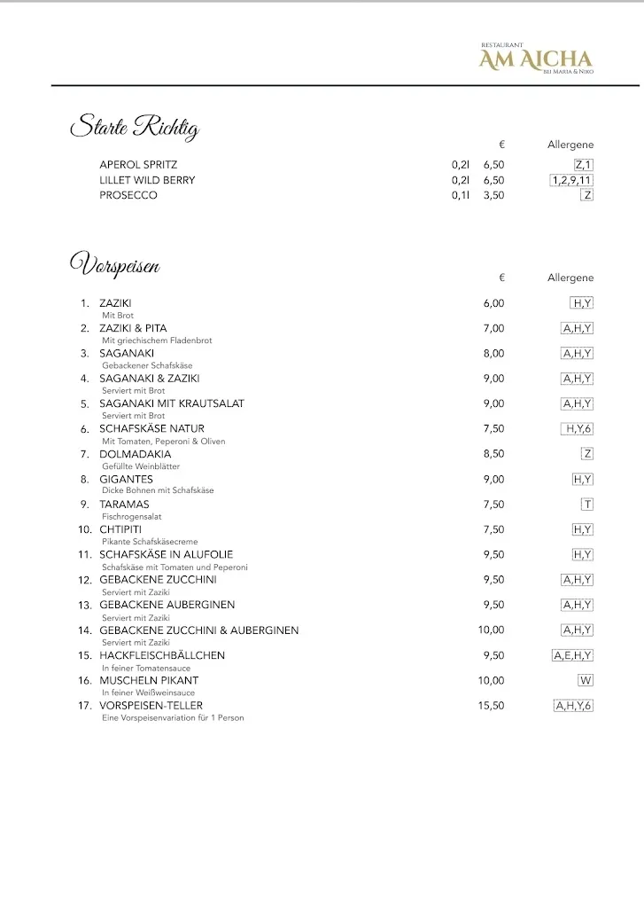 Menu_Restaurant Am Aicha bei Maria & Niko_Postbauer-Heng_immagine_1