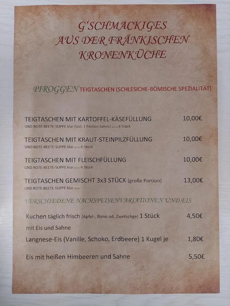 Menu_Landgasthof & Pension Goldene Krone 