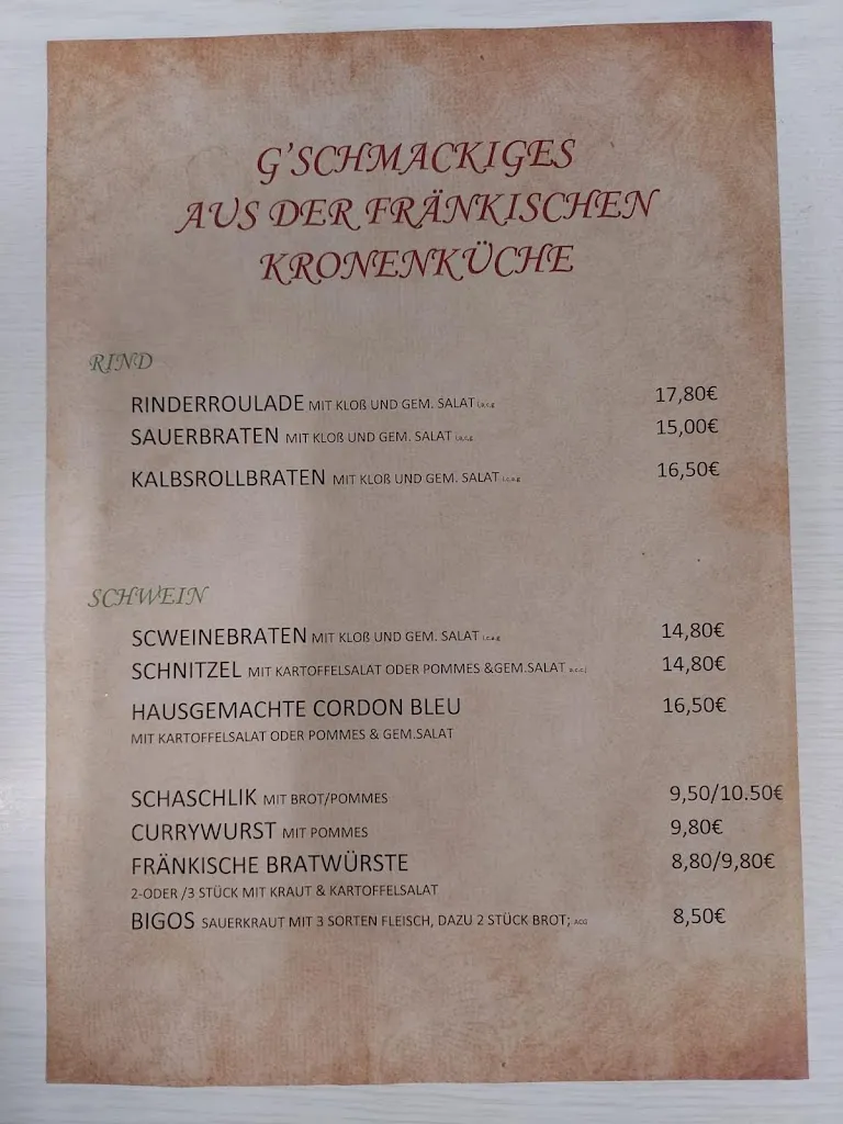 Menu_Landgasthof & Pension Goldene Krone 
