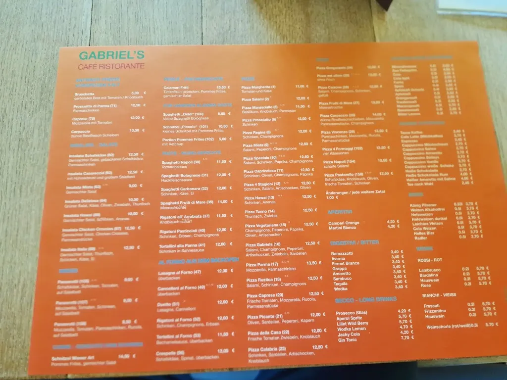 Menu_Pizzeria Gabriel's_Postbauer-Heng_immagine_1