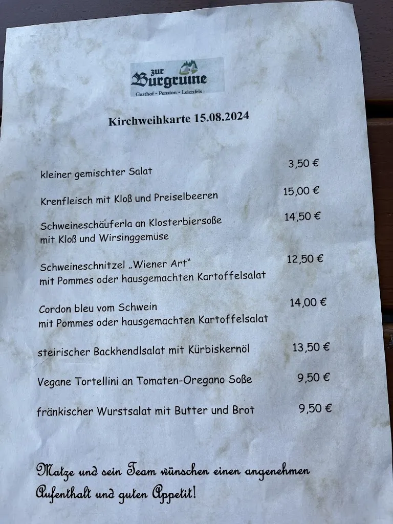 Menu_Gasthof und Pension 