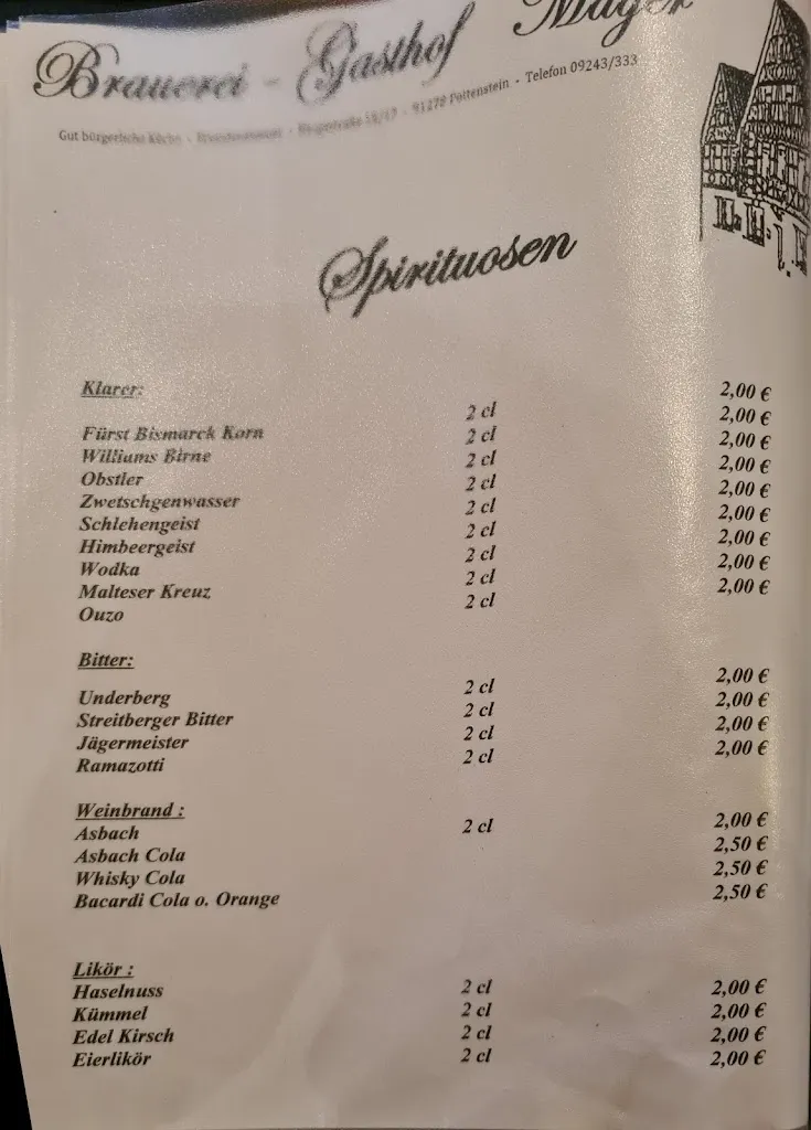 Menu_Brauerei und Gaststätte Mager_Pottenstein_image_1