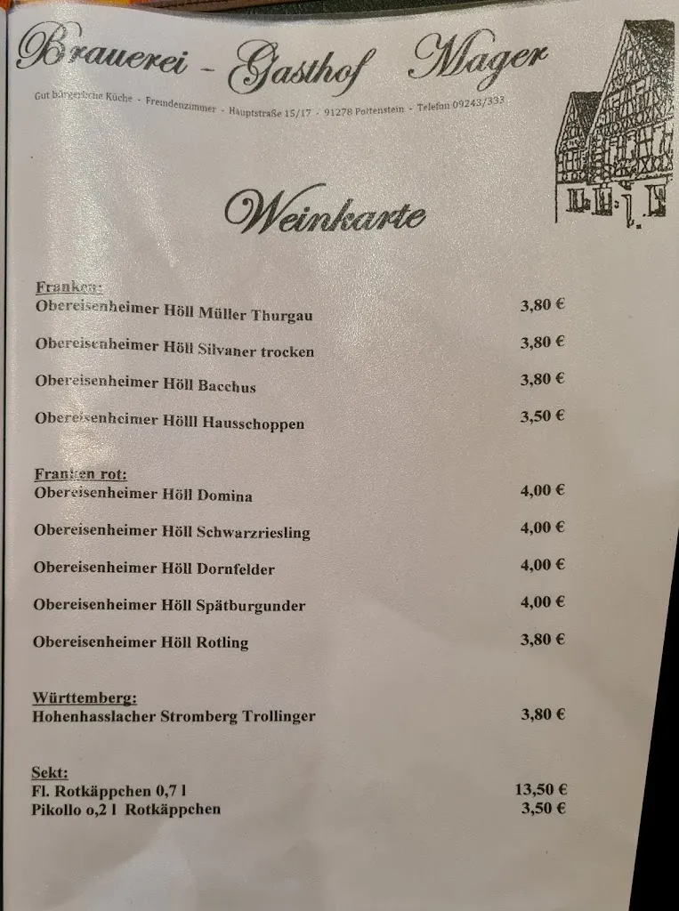 Menu_Brauerei und Gaststätte Mager_Pottenstein_image_3