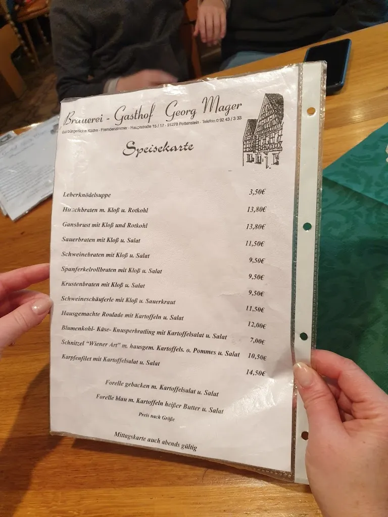 Menu_Brauerei und Gaststätte Mager_Pottenstein_image_4