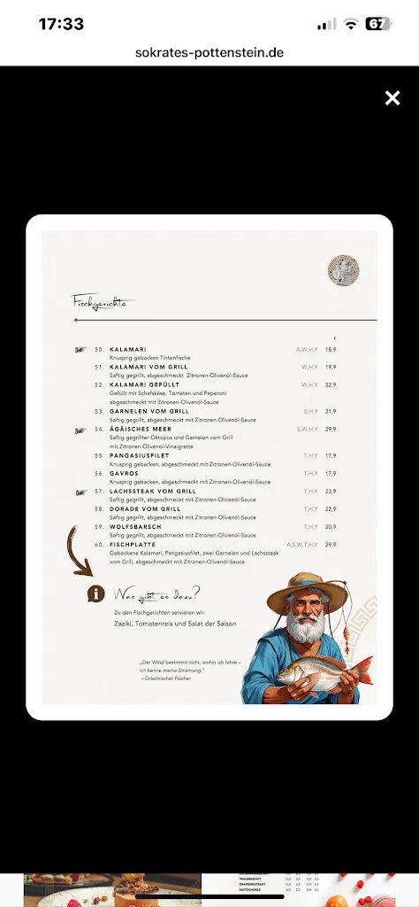 Menu_Restaurant Sokrates Pottenstein_Pottenstein_immagine_1