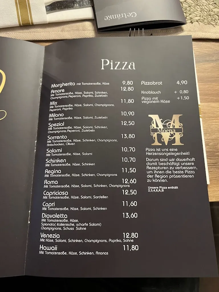 Menu_Restaurant Moena_Pottenstein_image_2