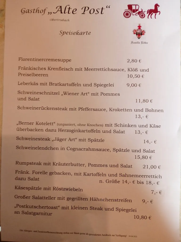 Menü_Alte Post_Obertrubach_Bild_2