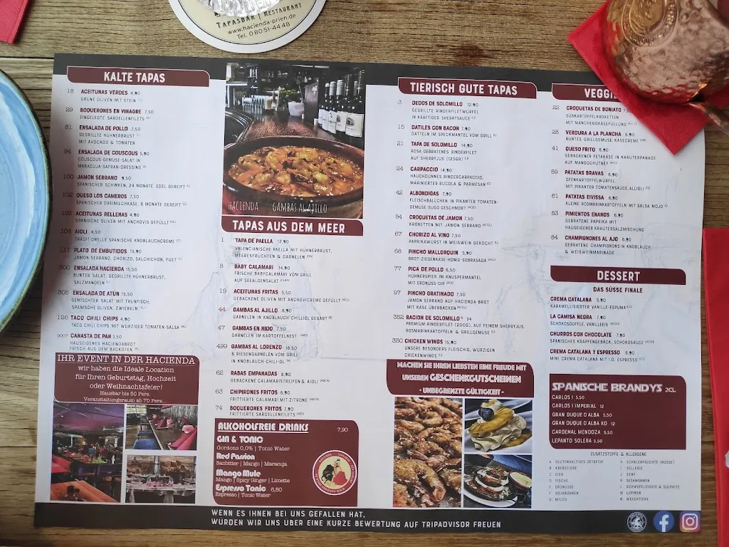 Menu_HACIENDA Tapasbar Restaurant_Chiemsee_image_1