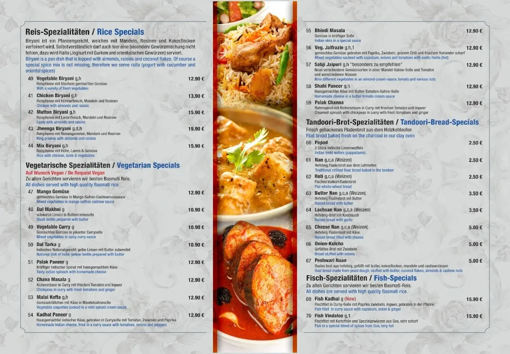 Menu_Maharaja Indian Restaurant_Chiemsee_image_1