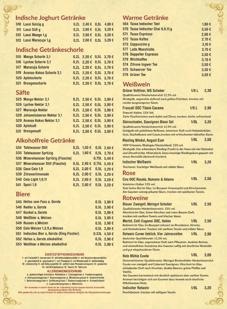 Menu_Maharaja Indian Restaurant_Chiemsee_image_3