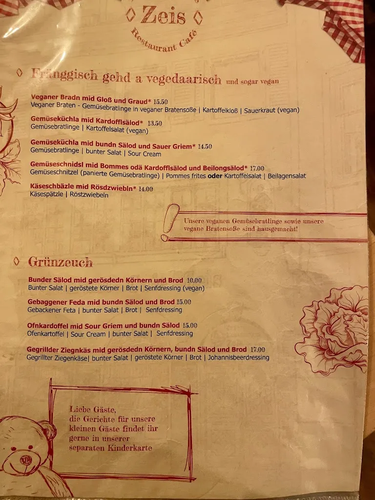 Menu_Restaurant Zeis_Bamberg_immagine_1