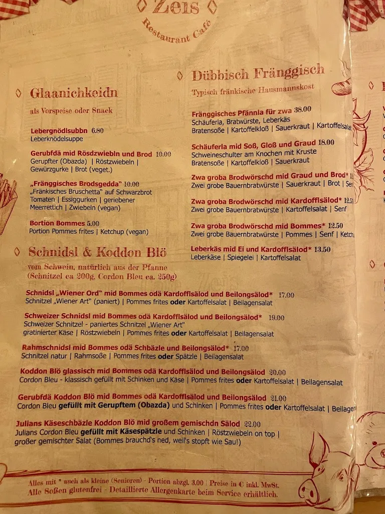 Menu_Restaurant Zeis_Bamberg_immagine_2
