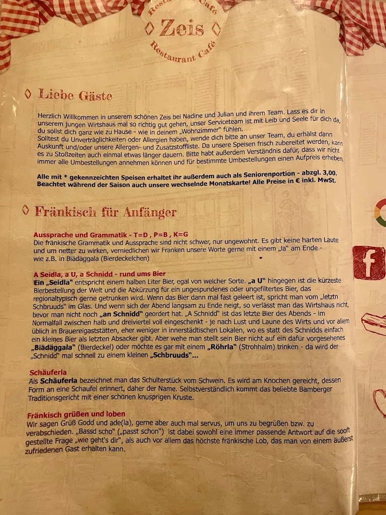 Menu_Restaurant Zeis_Bamberg_immagine_3