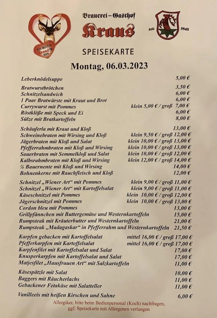 Menu_Brauerei Gasthof Kraus_Hirschaid_image_1