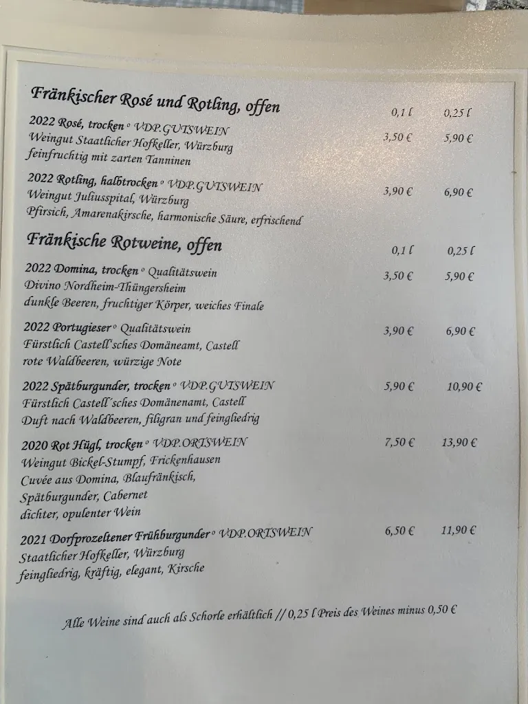Menu_Gasthaus Alte Mainmühle_Würzburg_immagine_3