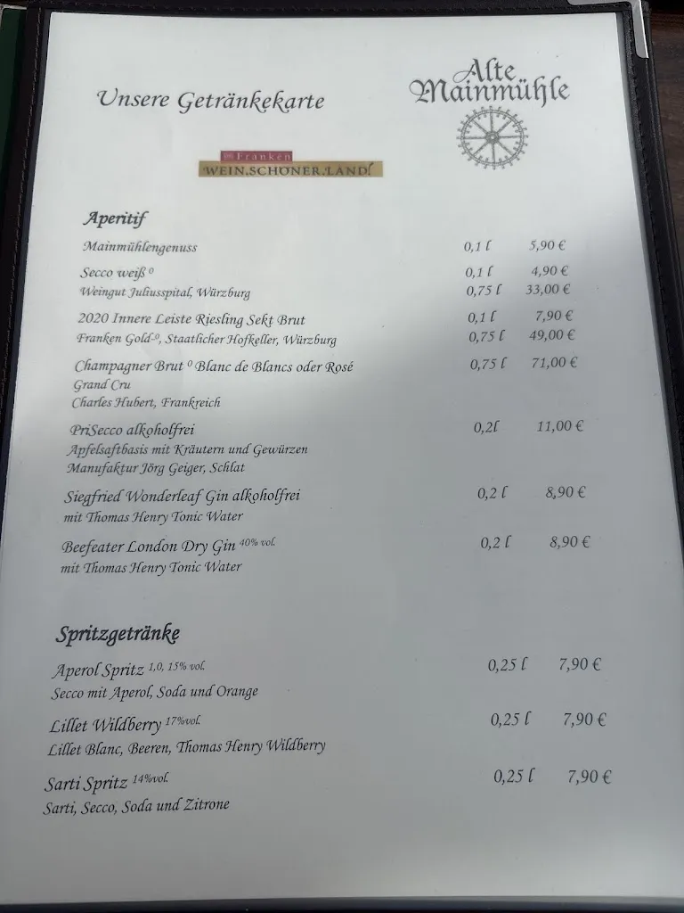 Menu_Gasthaus Alte Mainmühle_Würzburg_immagine_4