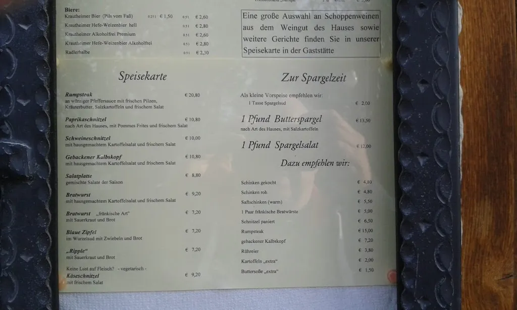 Menu_Gasthaus Mainaussicht 