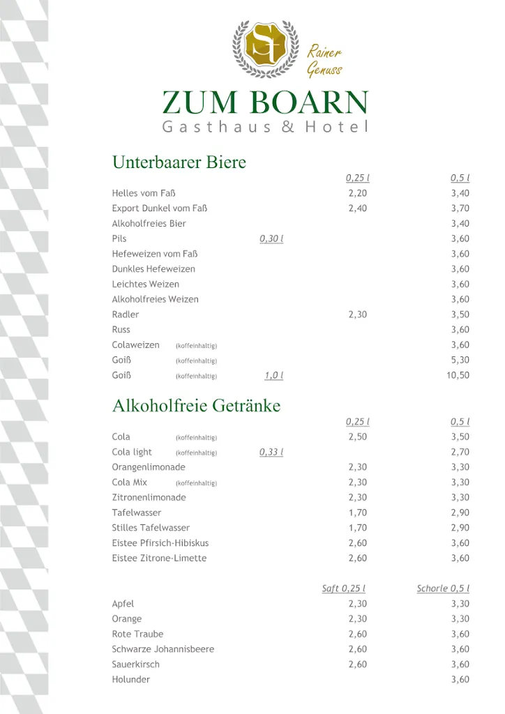 Menu_Gasthaus & Hotel 